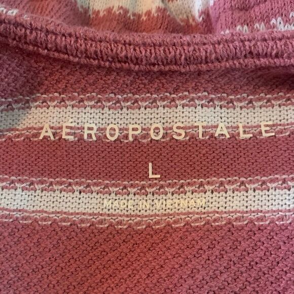 šAeropostaleāLongāSleeveĀ StripedāCropāSweater - Picture 6 of 9